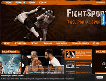 Tablet Screenshot of fightsport.pl